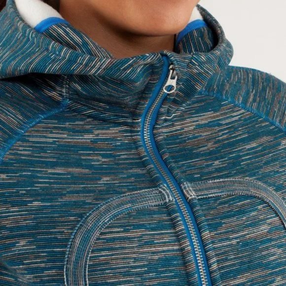 Lululemon Blue stripes Scuba Hoodie Wee are from Space Size 8 - Picture 7 of 10